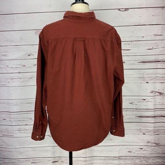 Eddie Bauer Burnt Red XL Men’s Button Down‎ - Picture 3 of 8